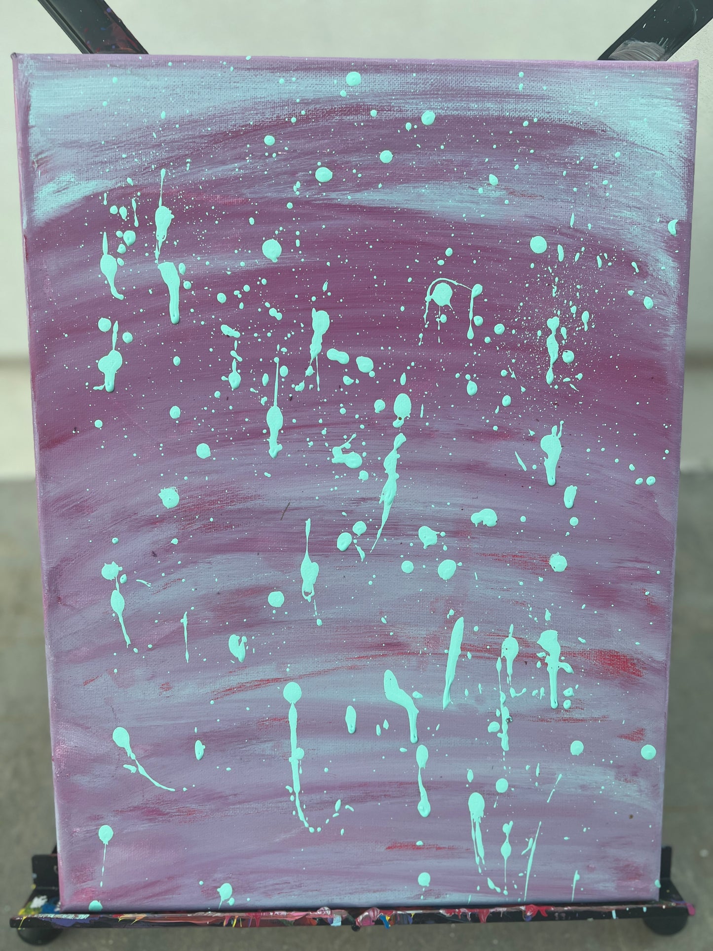 PAINTING #5 "NEON RAIN"