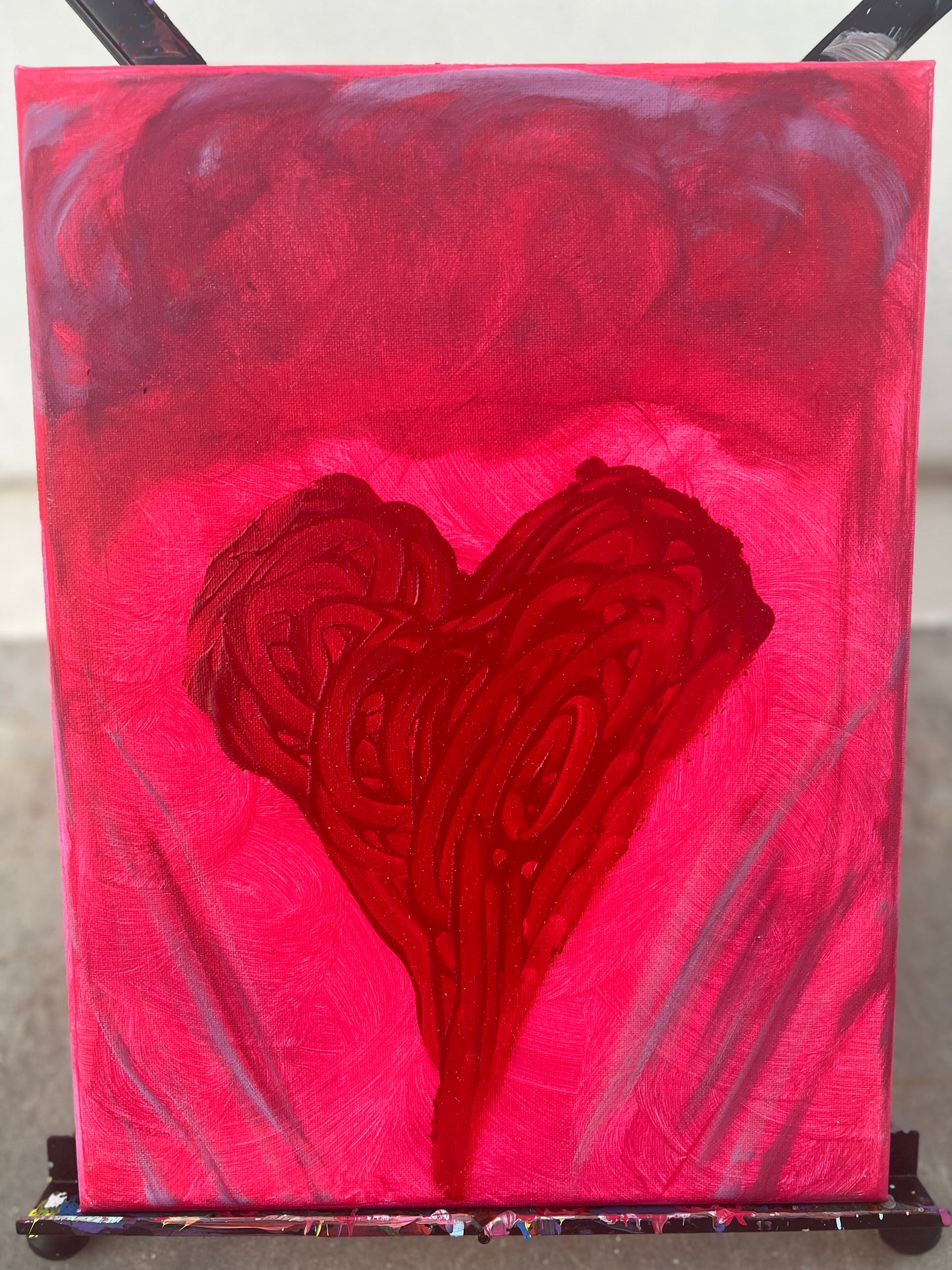 PAINTING #6 "CLOUDED HEART"